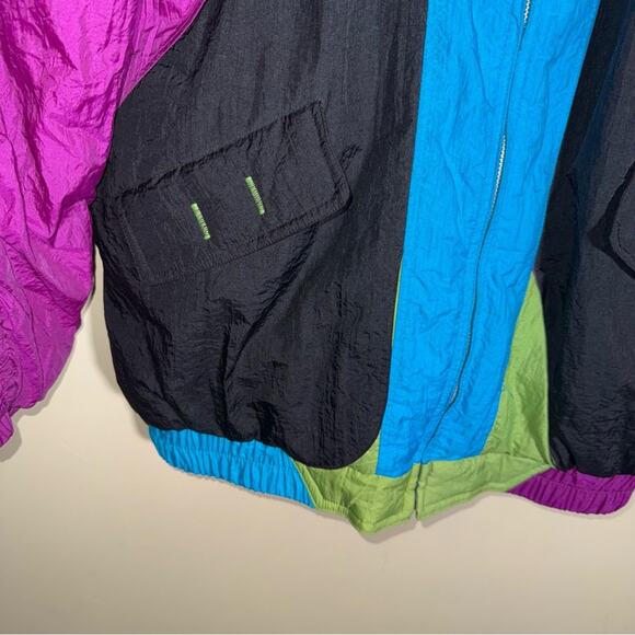 VNTG BRAETAN 90s neon puffer ski jacket M - Picture 4 of 6